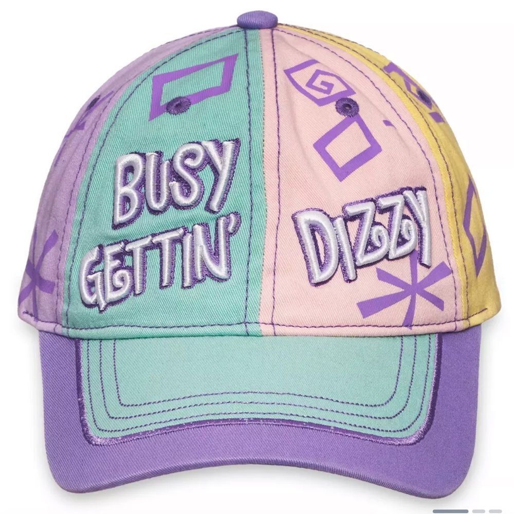 Disney Mad Tea‎ Party Baseball Cap for Adults Pastel Multi Colors OS Nwt